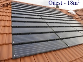 Installation solaire en autoconsommation par Jean Marc Dubié avec des tuiles photovoltaïques Imerys