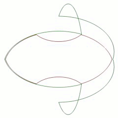 Epure de la cinématique extrême pour machine sphérique ZZ // Working line drawing for the Extreme kinematics of ZZ spherical engines by Yves SAUGET and Pascal HA PHAM