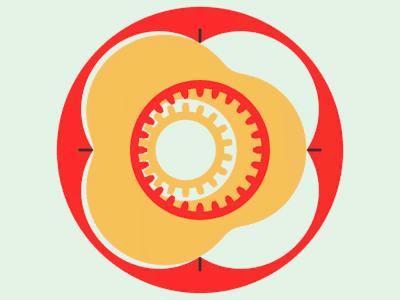 Machine rotative à cinématiques trochoïdales par Yves SAUGET