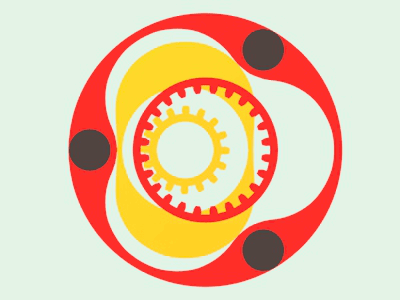 Machine rotative à cinématiques trochoïdales par Yves SAUGET