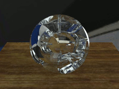 Künstlerlicher Kugelmotor TURBICONE von Yves SAUGET