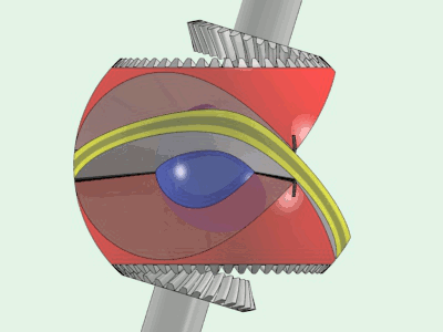 Double Spherical Wankel (DSW) rotary engine by Yves SAUGET