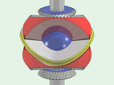 Doppelter Kugelförmiger Wankel drehender Motor von Yves SAUGET