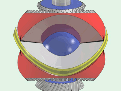 Motor esférico doble Wankel giratorio (DWG) por Yves SAUGET