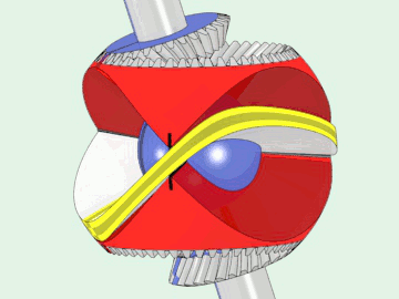 Double Spherical Wankel (DSW) rotary engine by Yves SAUGET