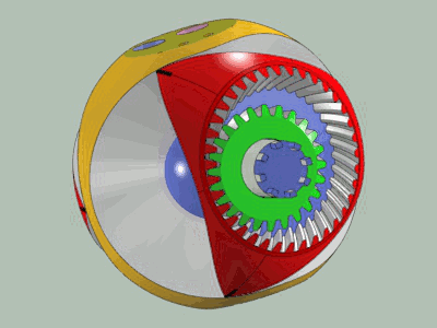 Double Spherical Wankel (DSW) rotary engine by Yves SAUGET
