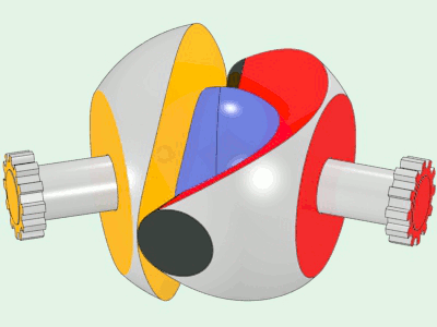 Machine et moteur sphériques spéciaux par Yves SAUGET