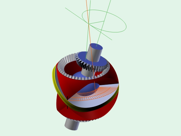 Motor esférico doble Wankel giratorio (DWG) por Yves SAUGET