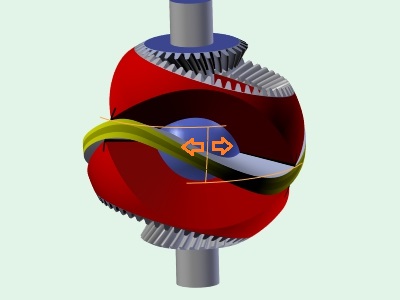 Doppelter Kugelförmiger Wankel drehender Motor von Yves SAUGET